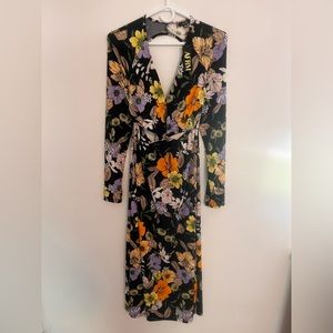 AFRM Brand New Floral Cut-Out Dress